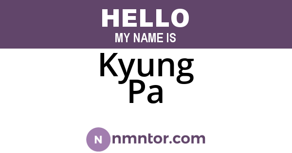Kyung Pa