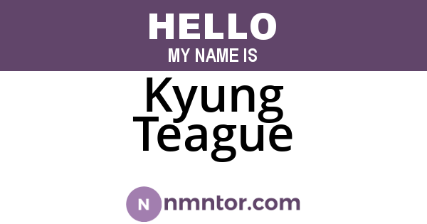 Kyung Teague