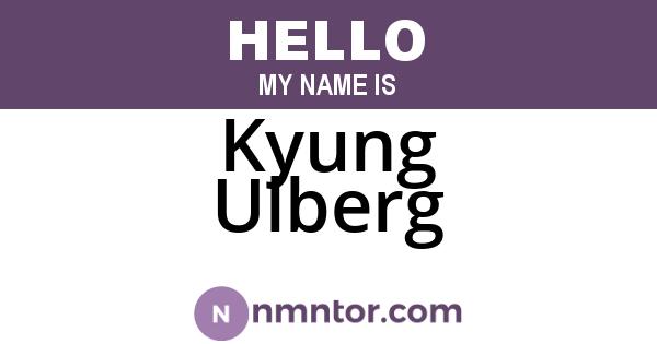 Kyung Ulberg