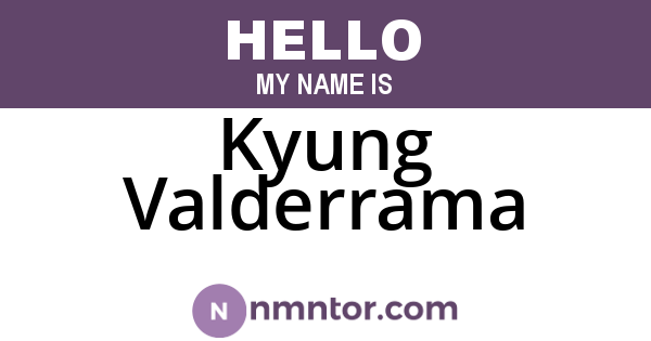 Kyung Valderrama