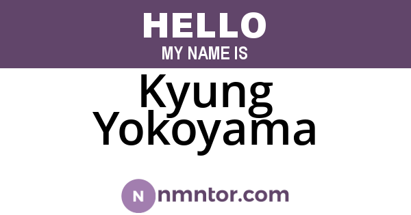 Kyung Yokoyama