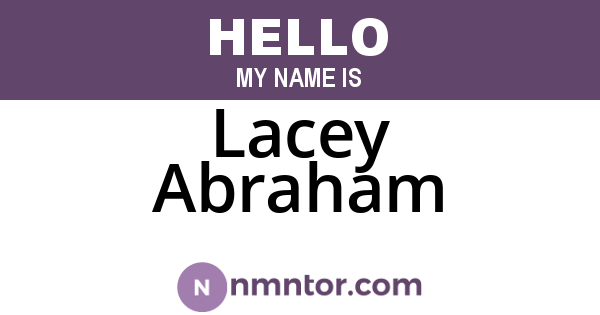 Lacey Abraham