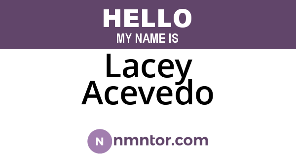 Lacey Acevedo
