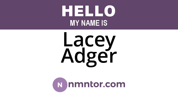 Lacey Adger