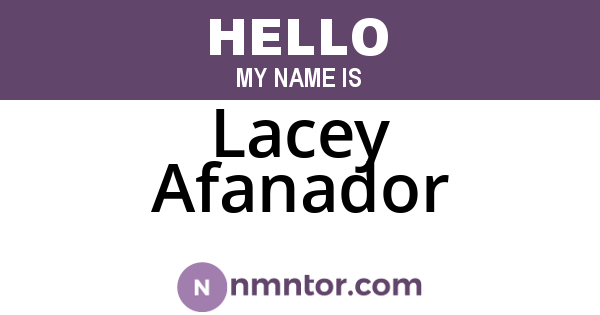Lacey Afanador