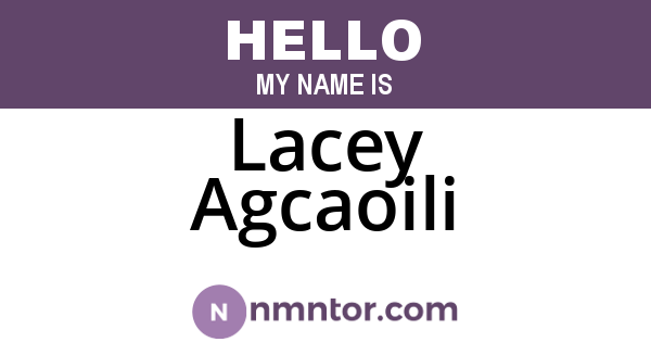 Lacey Agcaoili