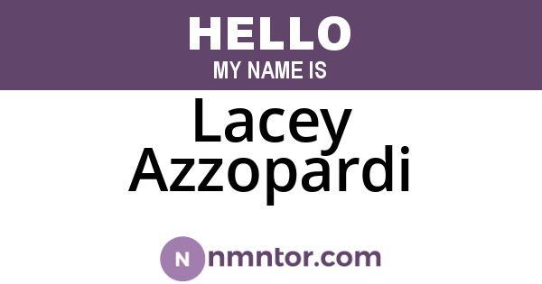 Lacey Azzopardi