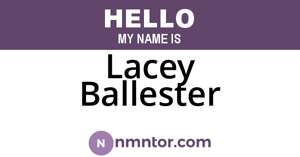 Lacey Ballester