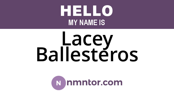 Lacey Ballesteros