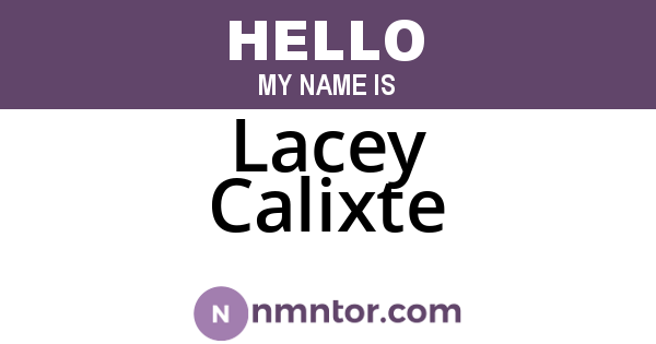 Lacey Calixte