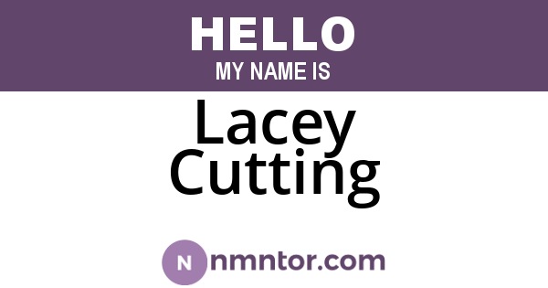 Lacey Cutting