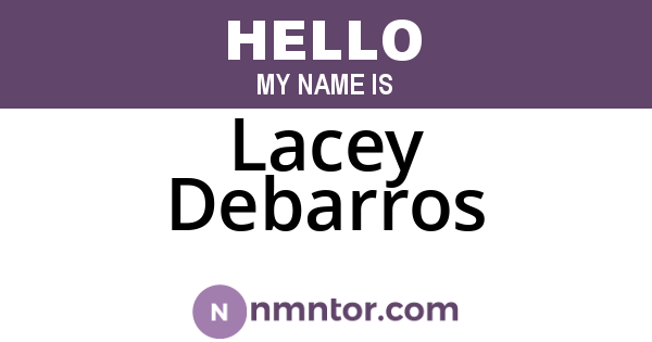 Lacey Debarros