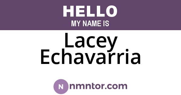 Lacey Echavarria