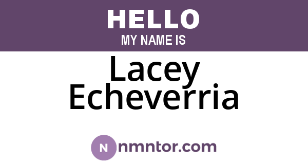 Lacey Echeverria