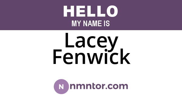 Lacey Fenwick