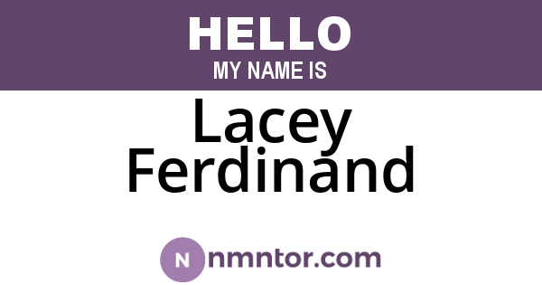 Lacey Ferdinand