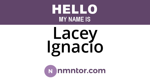 Lacey Ignacio