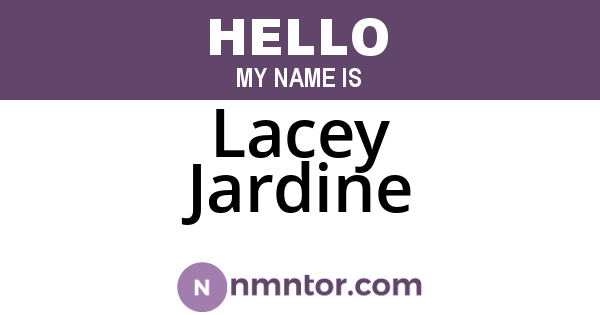 Lacey Jardine