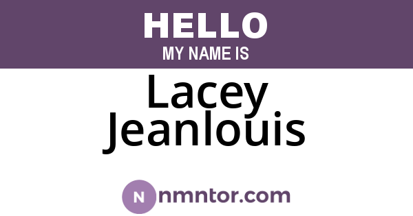 Lacey Jeanlouis