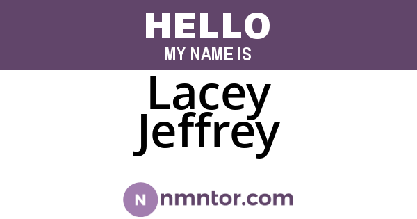 Lacey Jeffrey