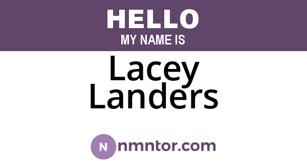 Lacey Landers