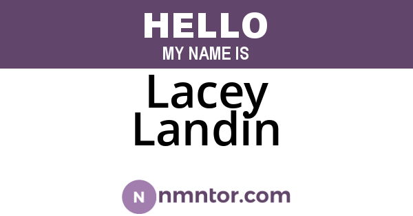 Lacey Landin