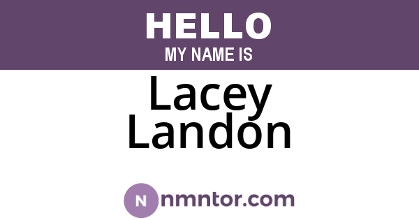 Lacey Landon