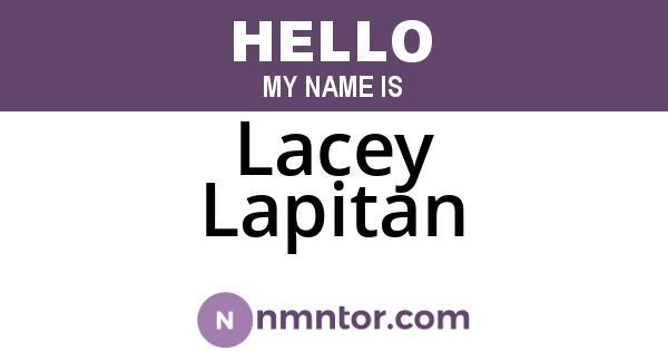 Lacey Lapitan
