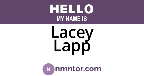 Lacey Lapp