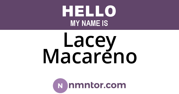 Lacey Macareno