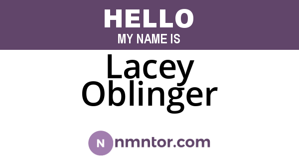 Lacey Oblinger