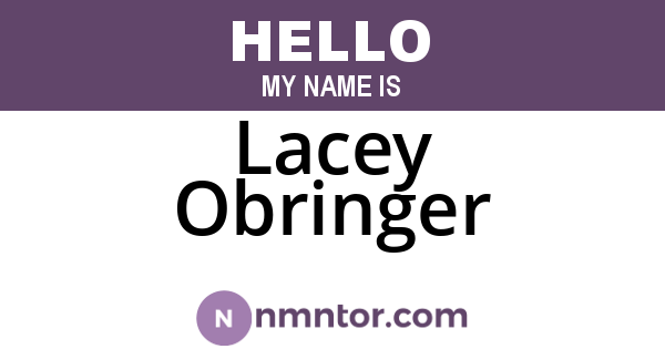 Lacey Obringer