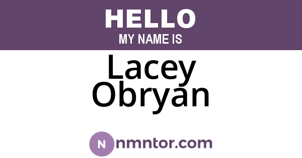 Lacey Obryan