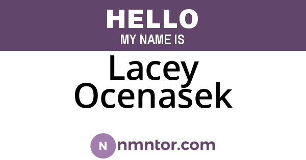 Lacey Ocenasek