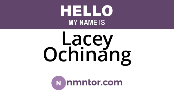 Lacey Ochinang