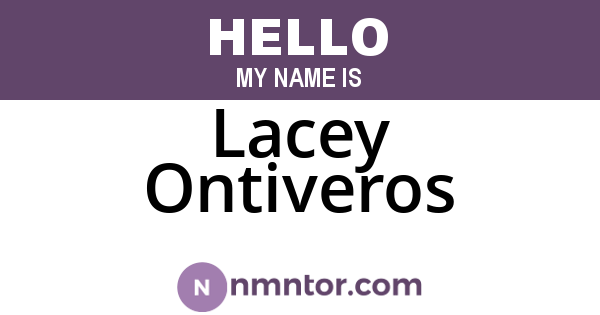 Lacey Ontiveros