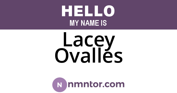 Lacey Ovalles