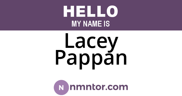 Lacey Pappan