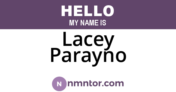 Lacey Parayno