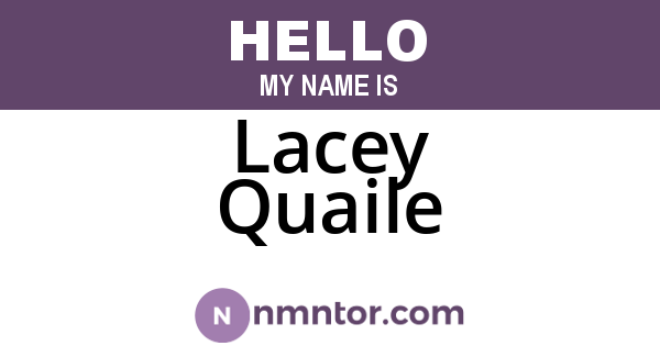 Lacey Quaile