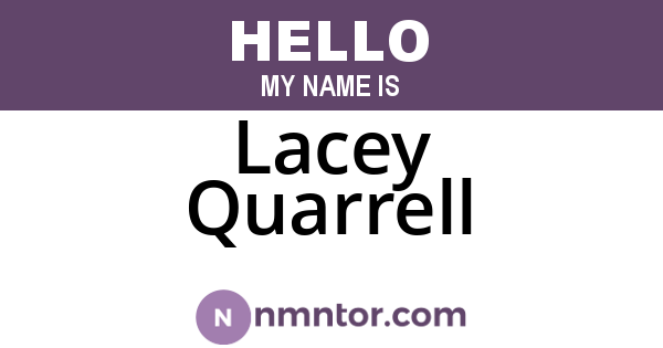 Lacey Quarrell