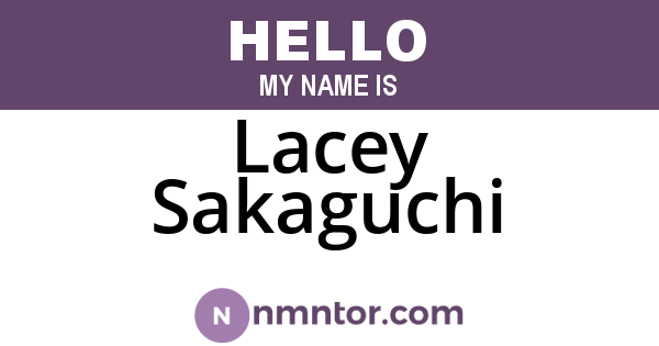 Lacey Sakaguchi