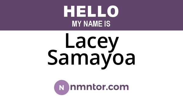 Lacey Samayoa