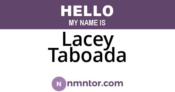 Lacey Taboada