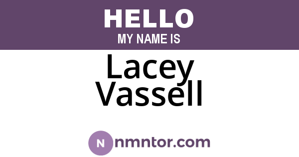Lacey Vassell