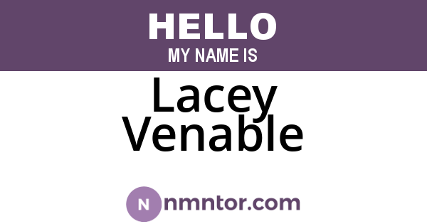 Lacey Venable