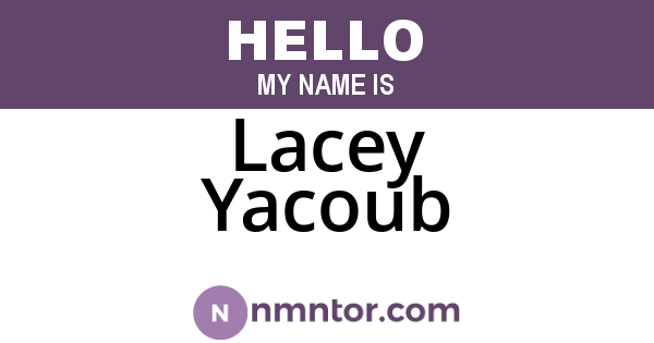 Lacey Yacoub