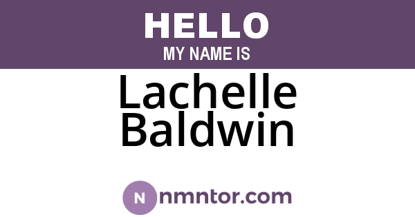 Lachelle Baldwin