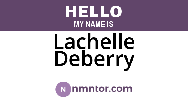 Lachelle Deberry