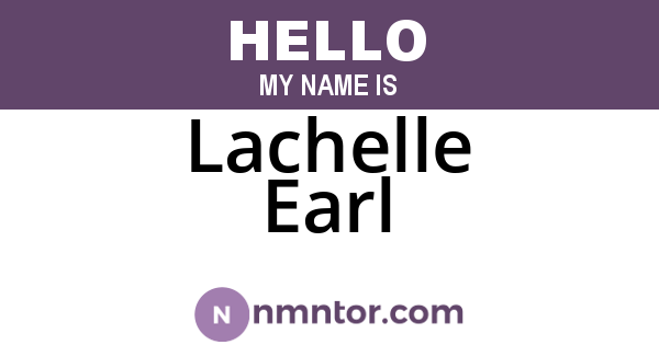 Lachelle Earl